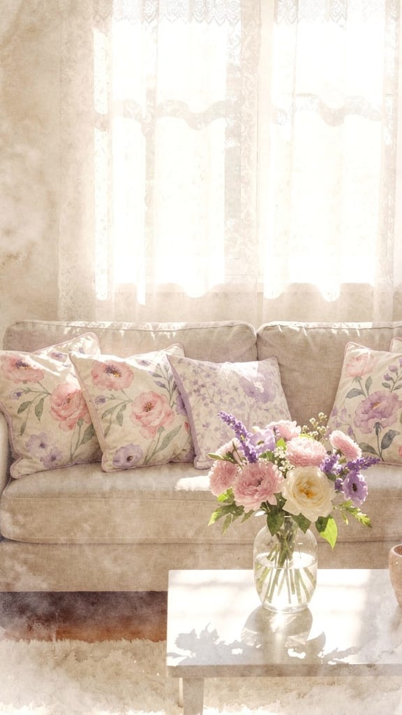 Watercolor Floral Pillows