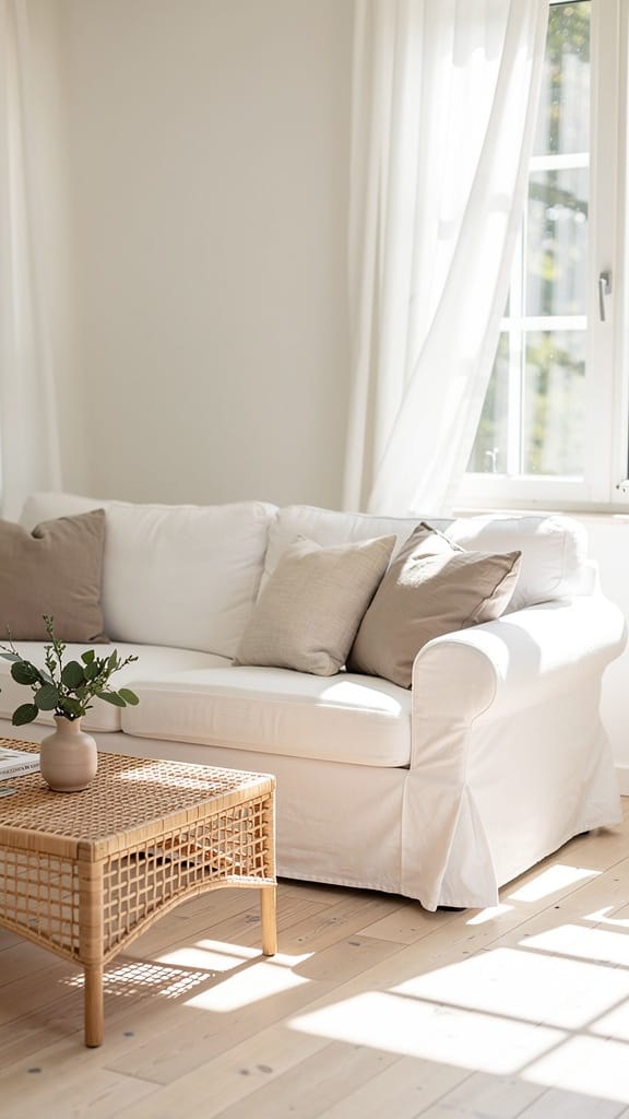 White Slipcovered Furniture