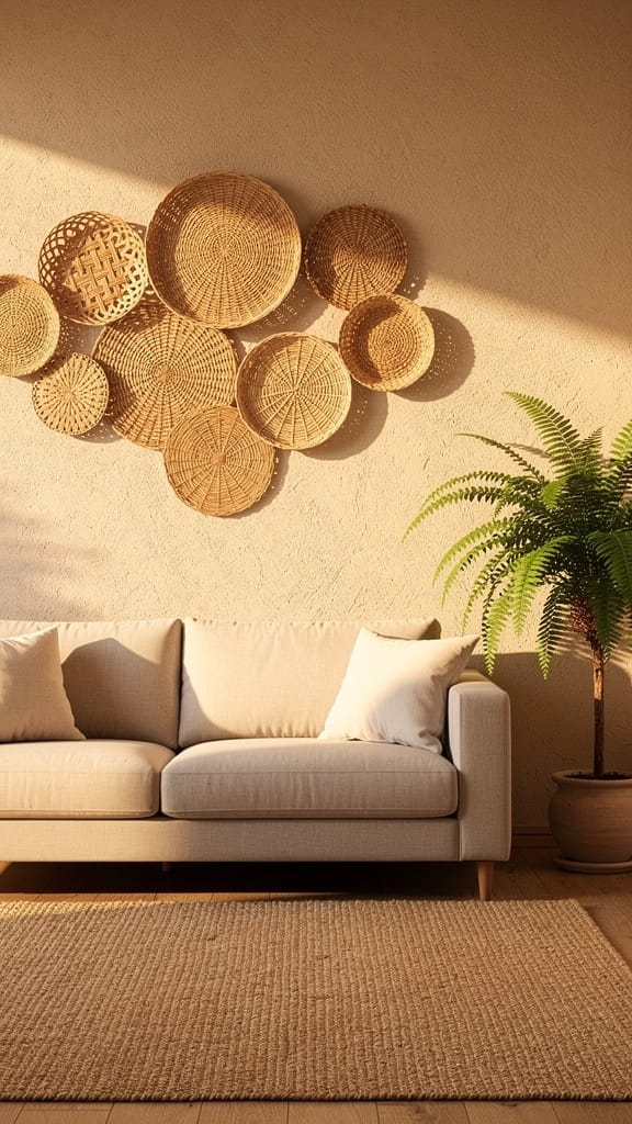 Woven Baskets As Wall Art