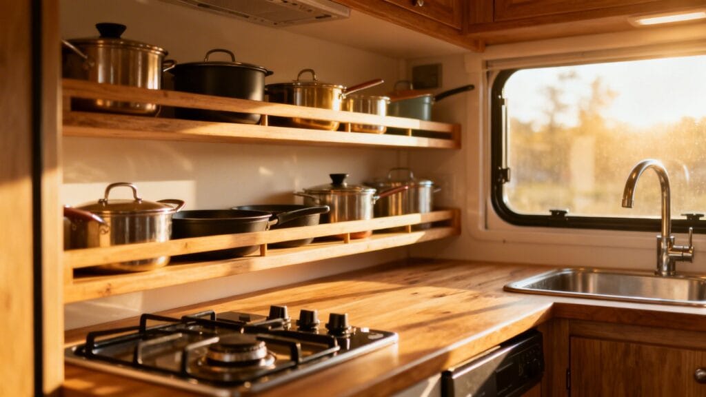 21 RV Kitchen Organization Ideas for a Tidy, Space-Saving Setup