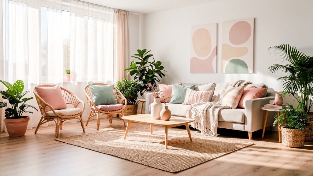 21 Pastel Boho Living Room Ideas for Effortless Chic Style