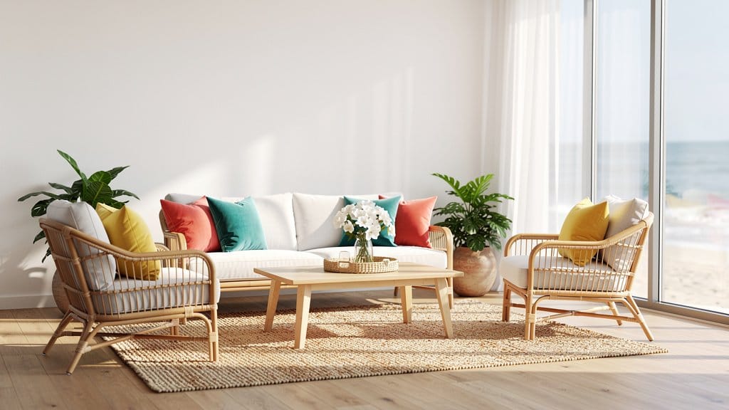 View of 21 Living Rooms That Do Beach-Inspired Decor Right