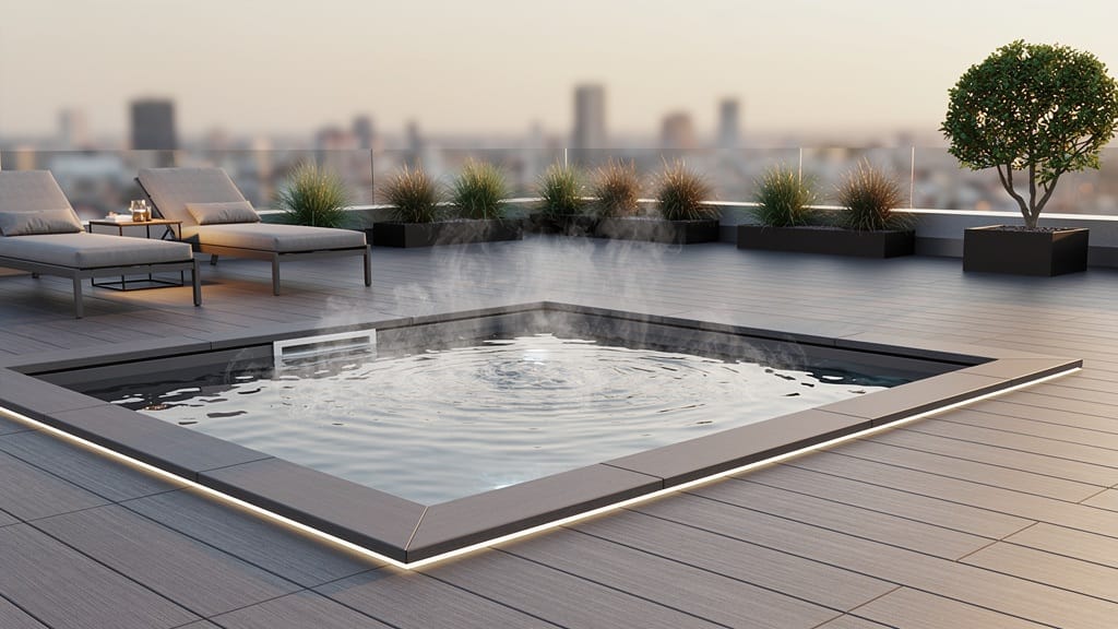 23 Modern Jacuzzi Outdoor Ideas With Sleek, Clean Lines