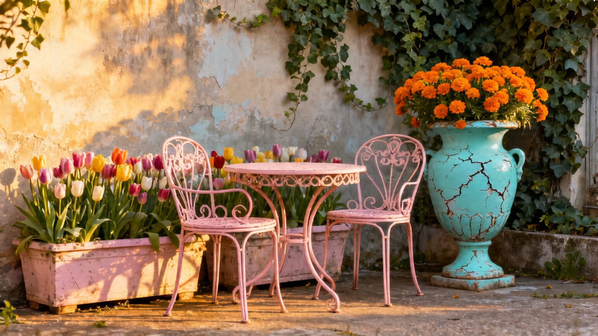 Bringing Color Into a Vintage Garden Palette