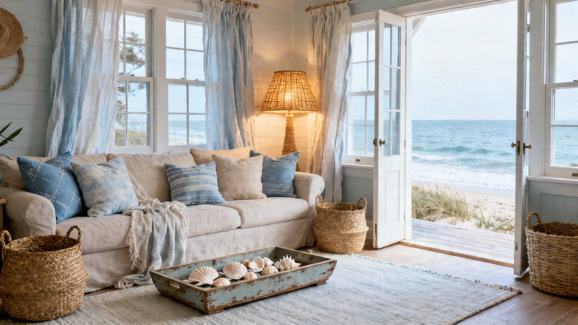 Bringing in Coastal Summer Details Beyond the Pillow Cover
