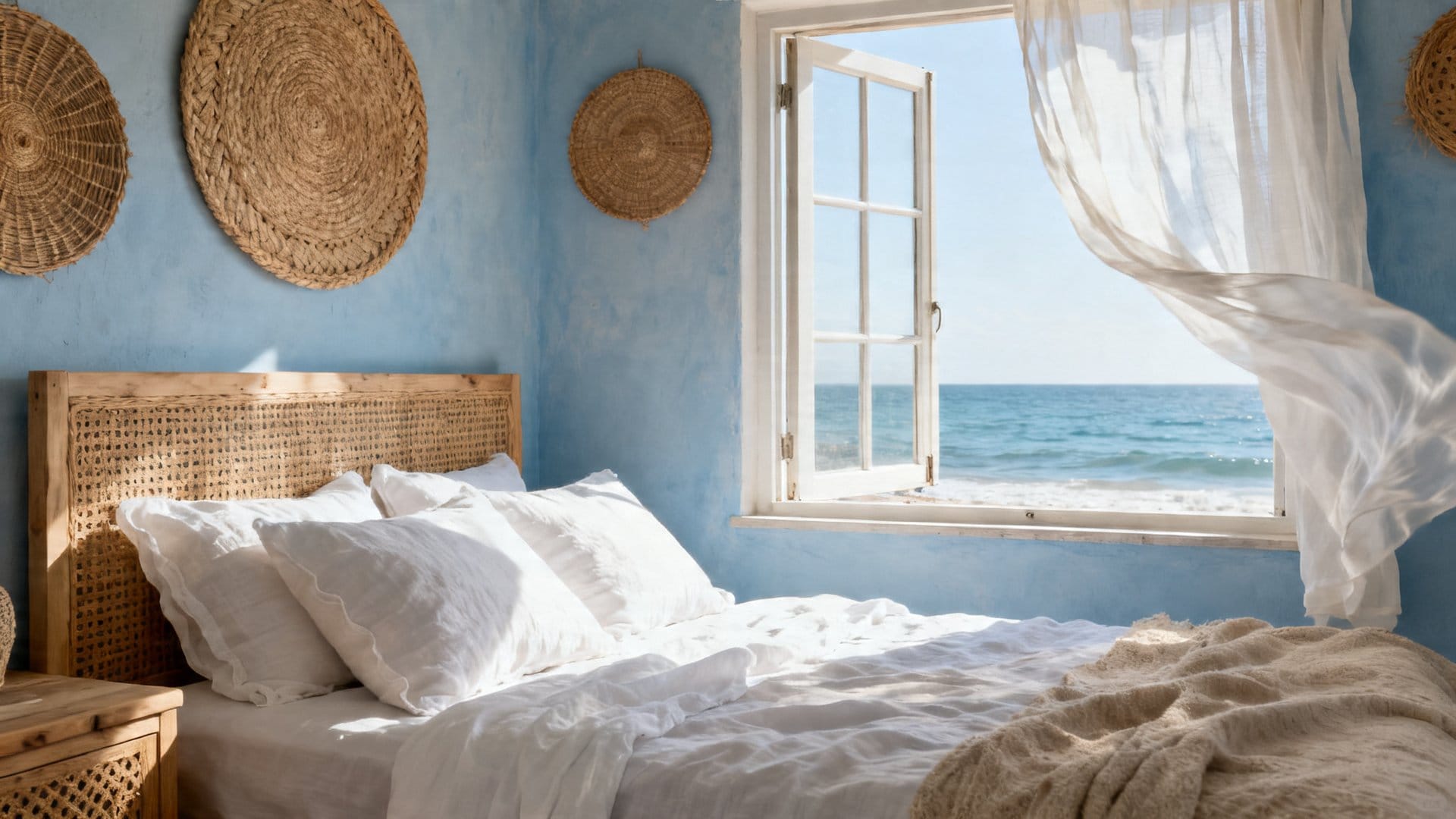 Coastal and Airy: Light Textures for a Breezy Bedroom Feel