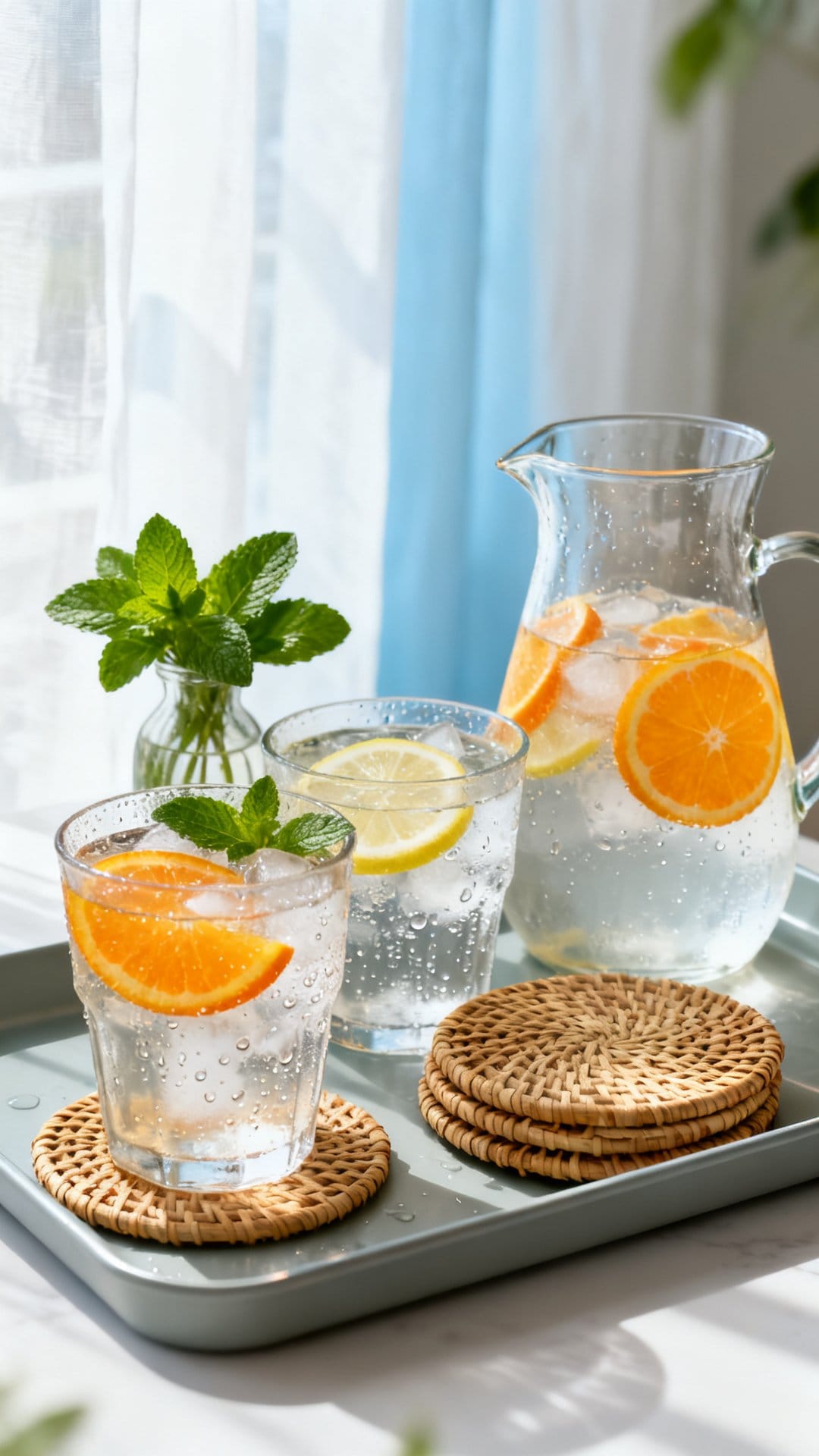 Create a Coffee or Beverage Station with Summer Styling