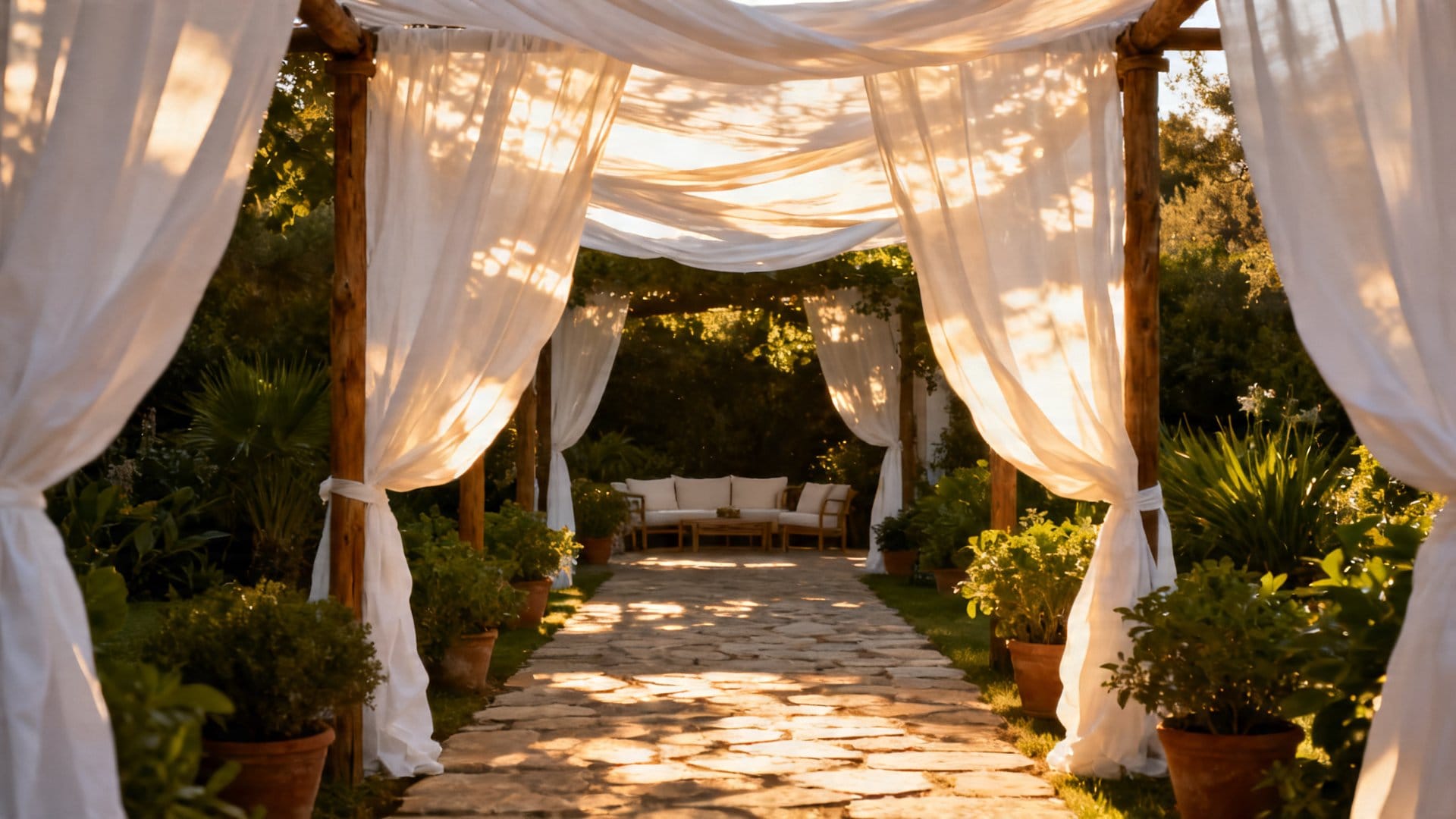 Creating Shade and Atmosphere with Canopies and Draping