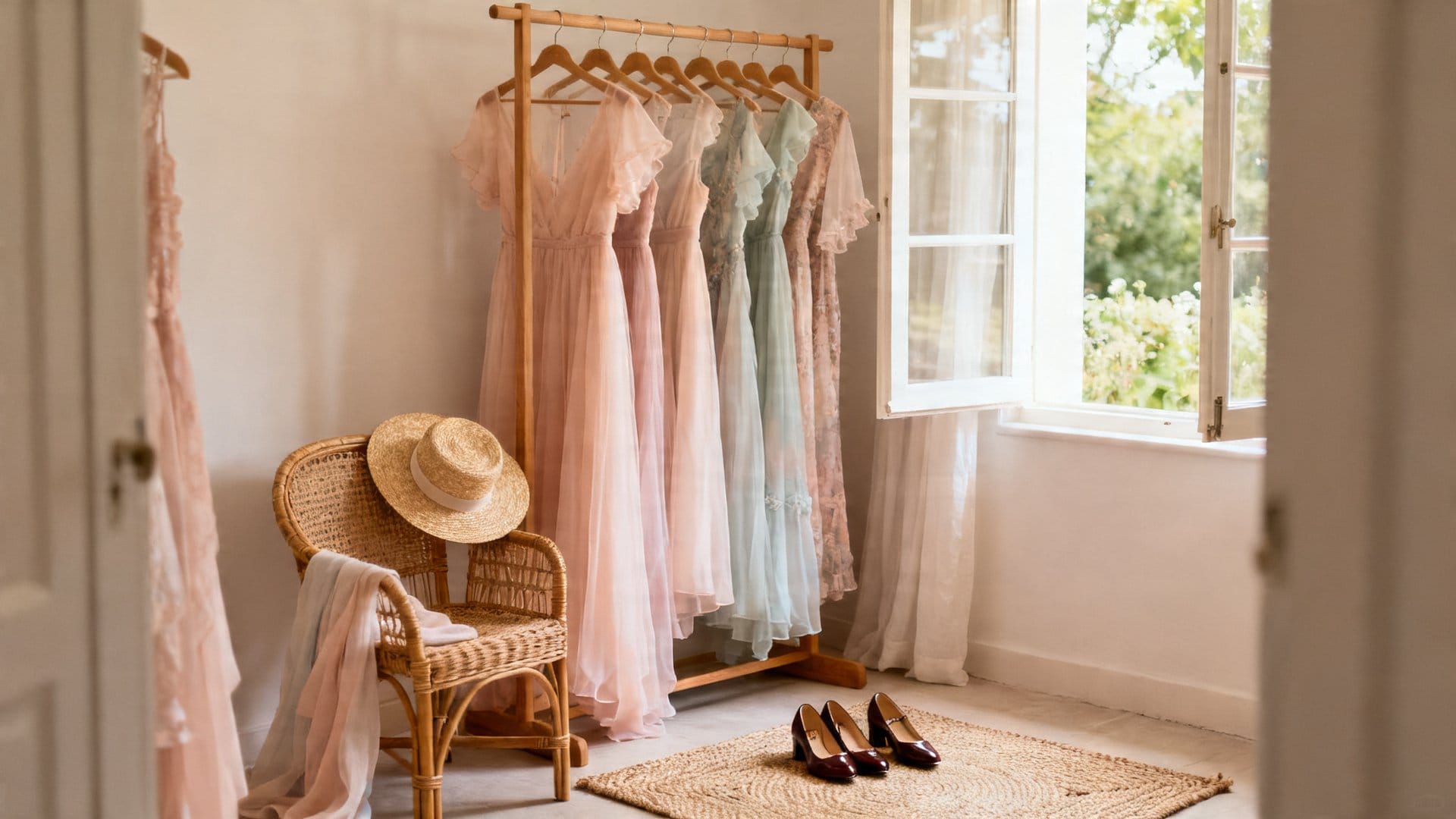 Dressing the Wedding Party for an Outdoor Summer Celebration
