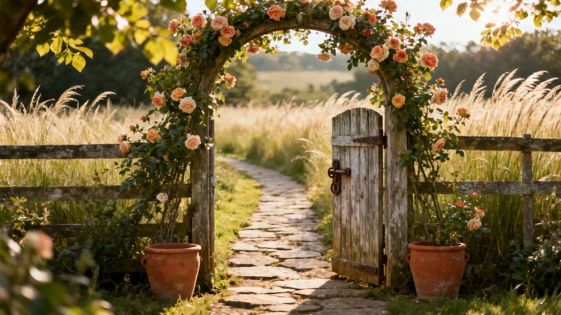 Farmhouse Garden Decor Ideas for Fences, Gates, and Entryways