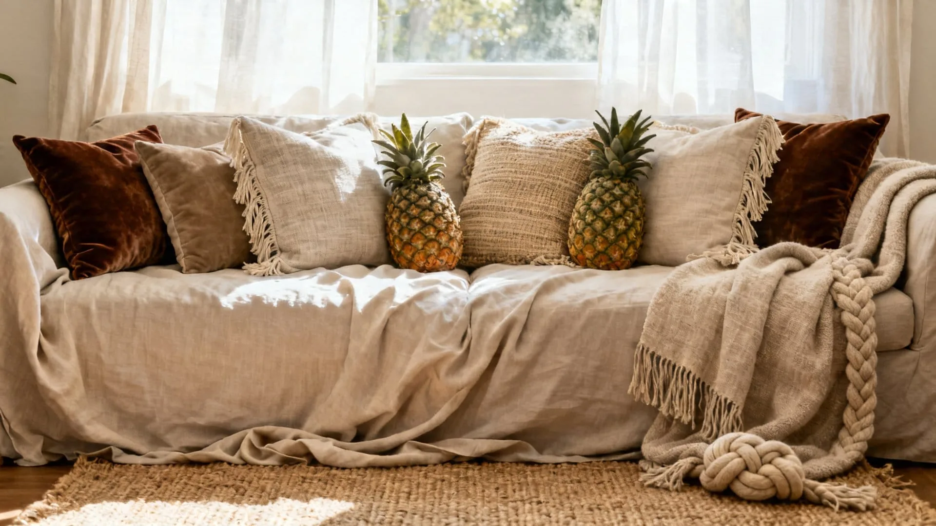 How to Layer Pineapple Pillows With Other Textures
