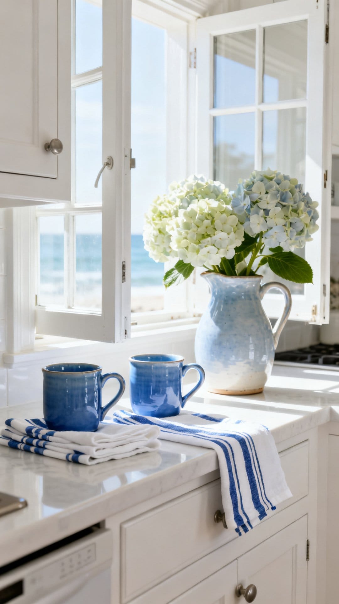 Introduce Coastal Blue Accents Through Small Accessories