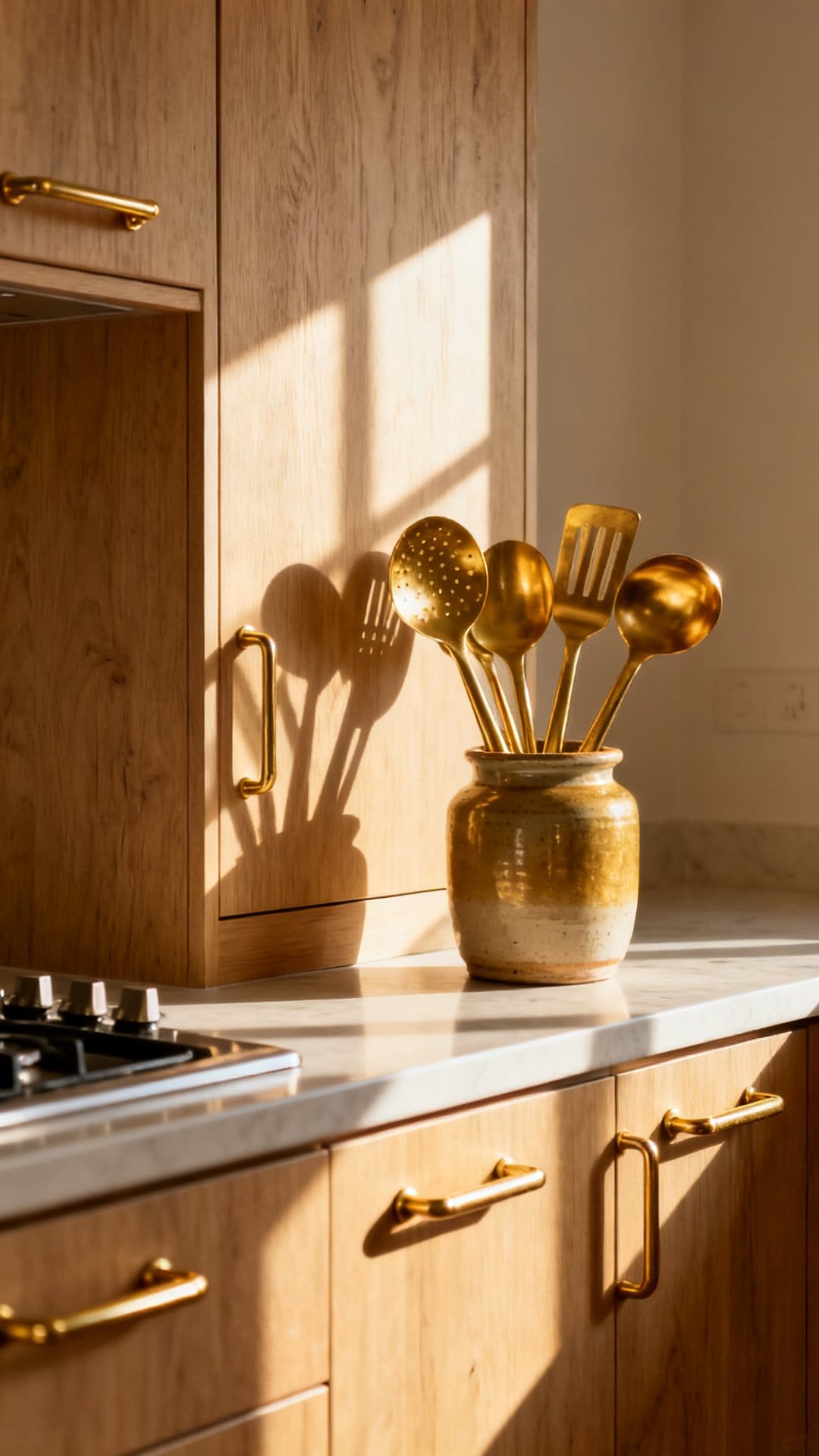 Layer in Warm Brass or Gold Accents