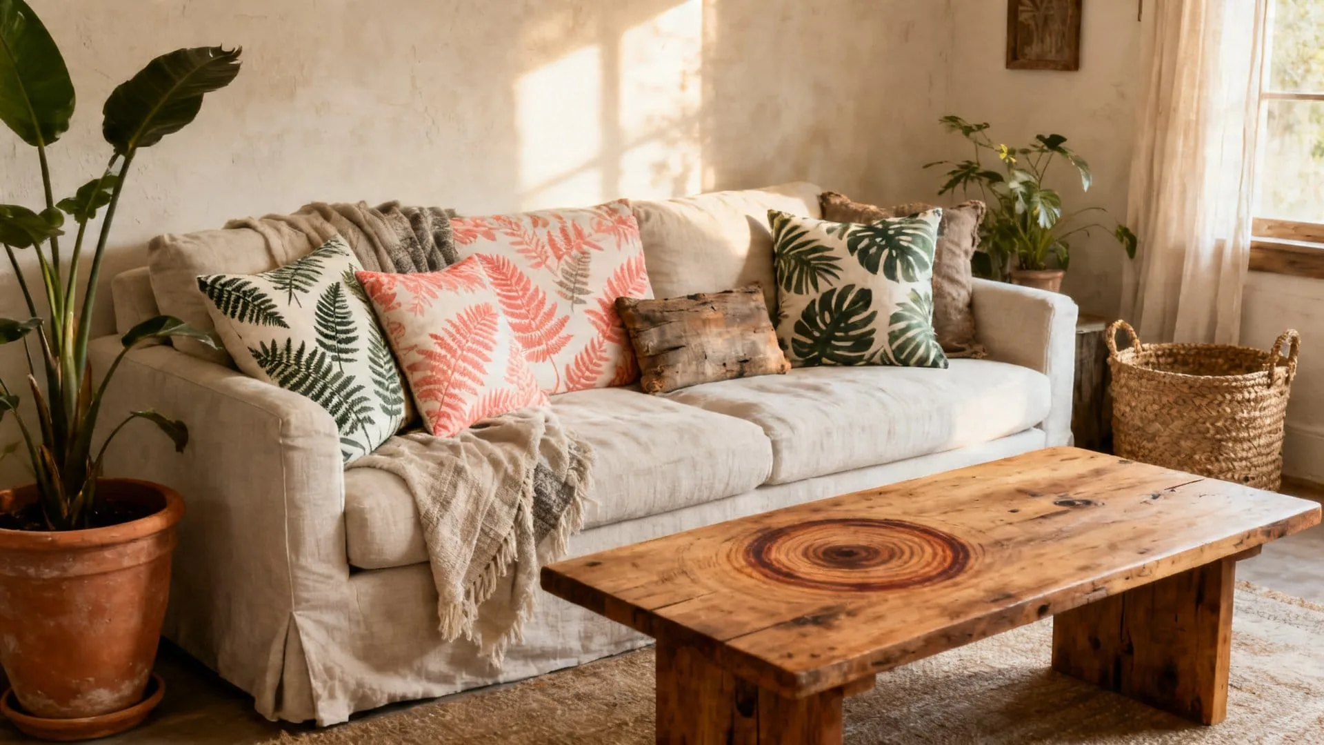 Mixing Tropical Pillows With Your Existing Decor Style