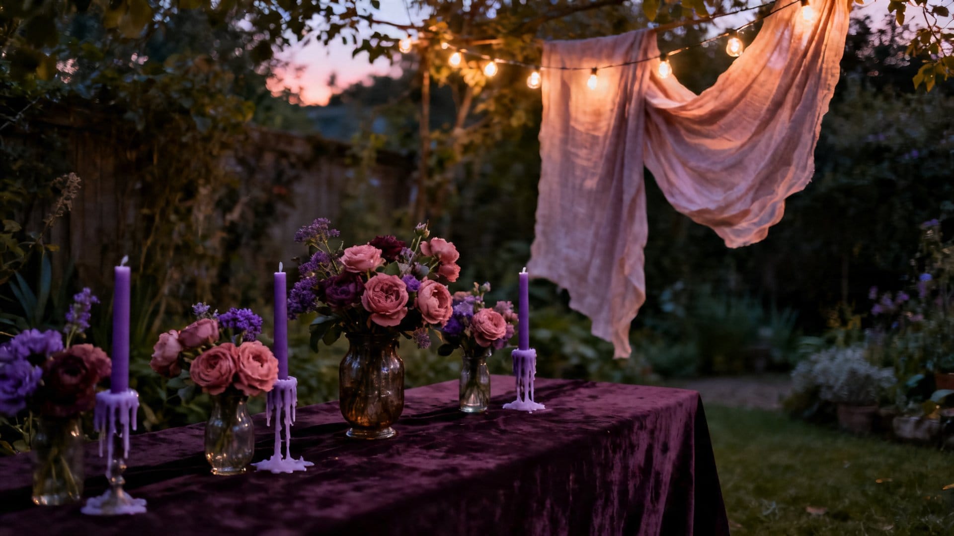 Moody and Romantic: Lavender, Dusty Rose, and Deep Plum