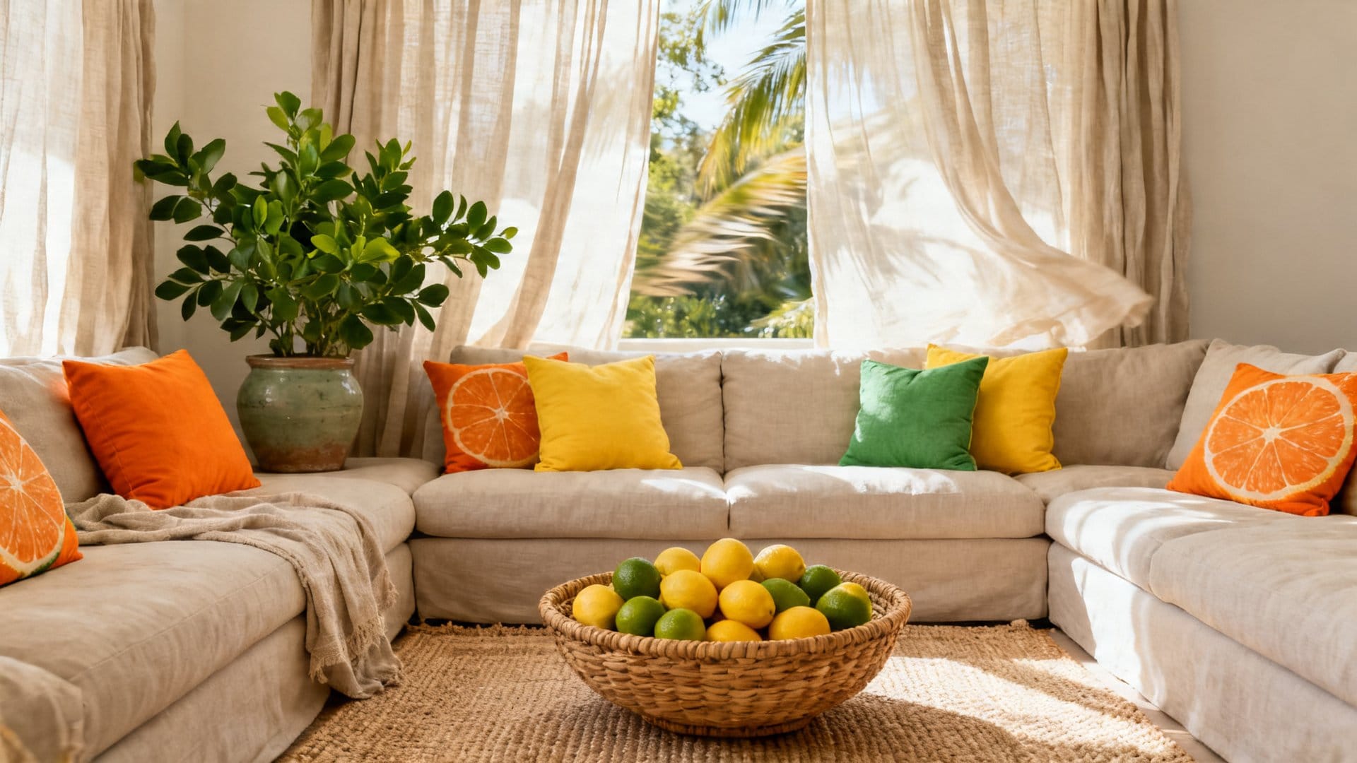 Pairing Citrus Pillows With the Rest of Your Summer Décor