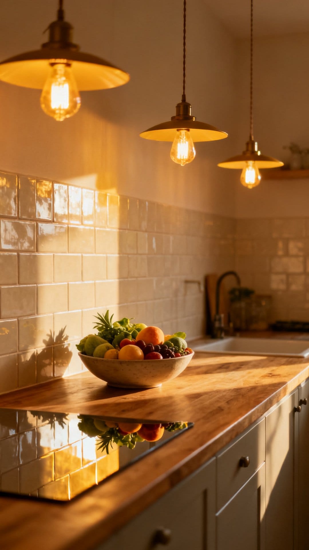 Refresh Your Kitchen Lighting with Warm Bulbs