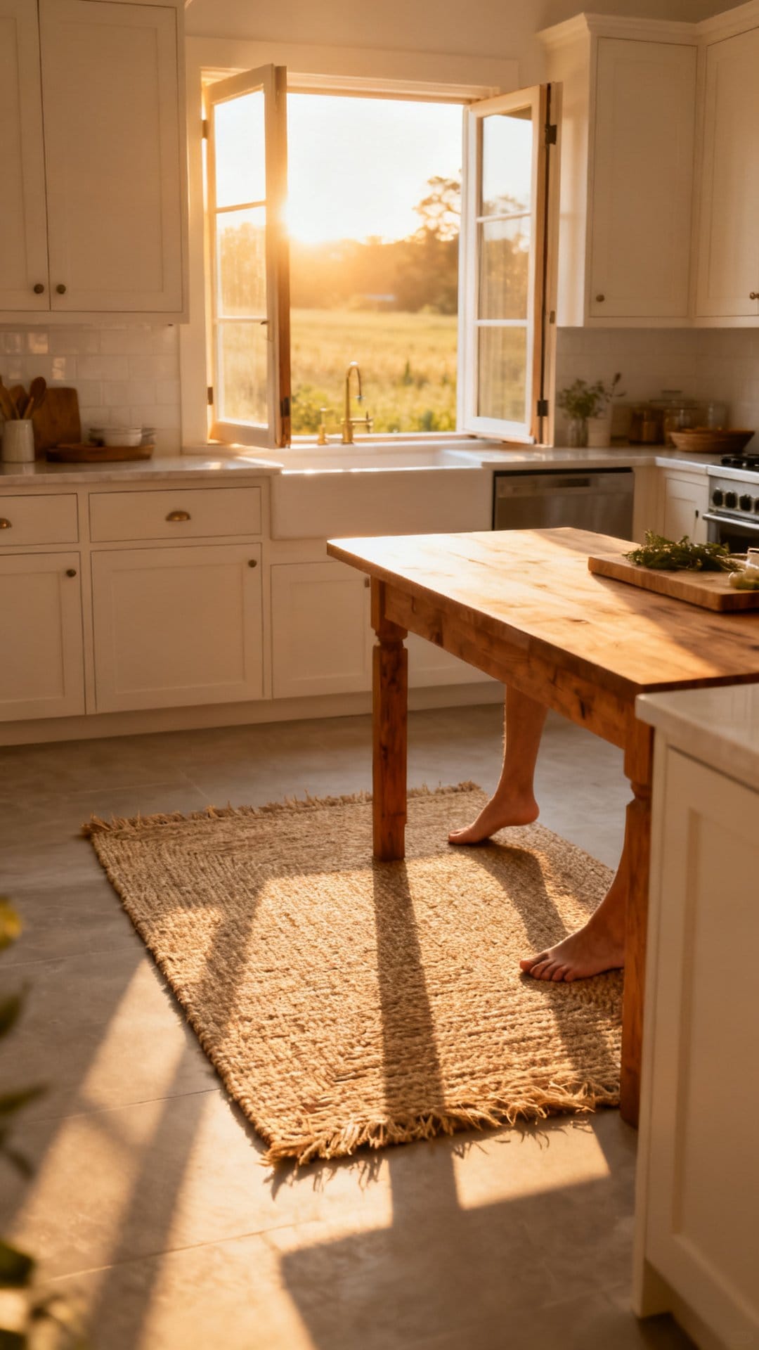 Refresh Your Kitchen Rug With a Natural Fiber or Bright Woven Style