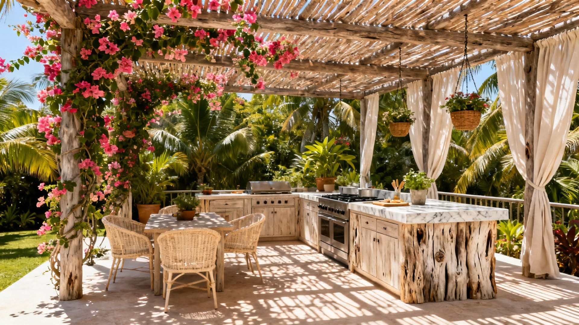 Shade Structures That Make Hot Climate Cooking Bearable