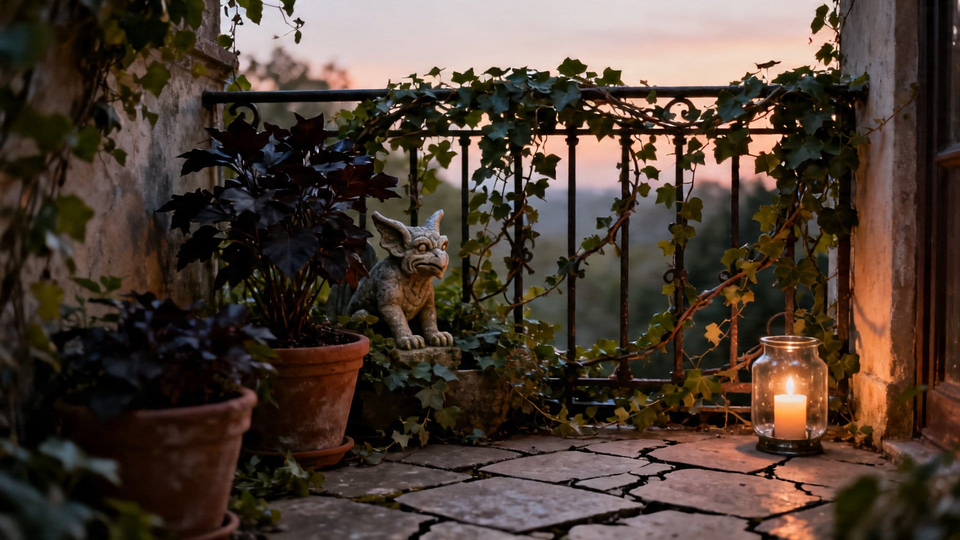 Small Space Gothic: Courtyards, Balconies, and Corners