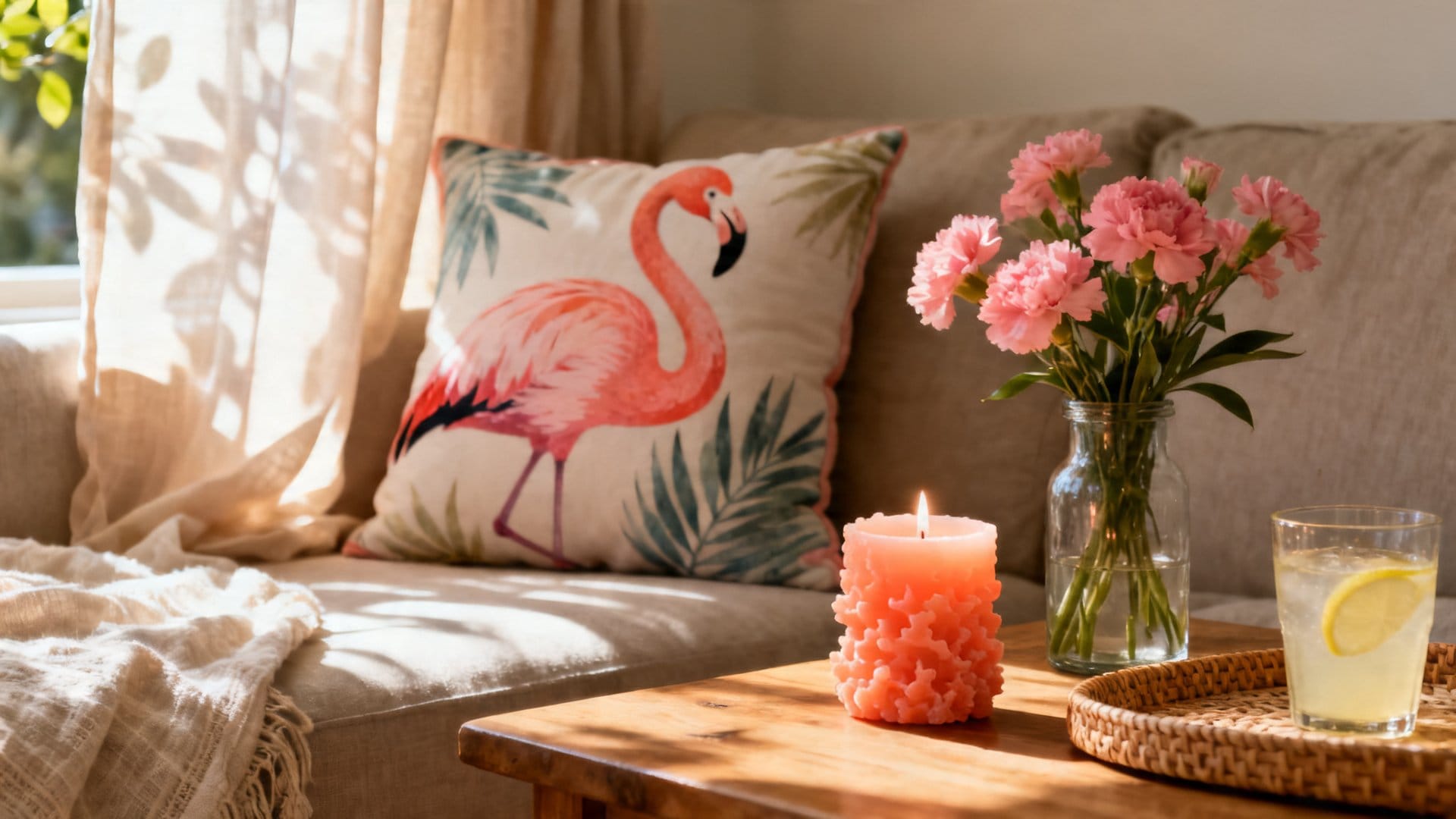 Small Touches That Complete the Flamingo Summer Look