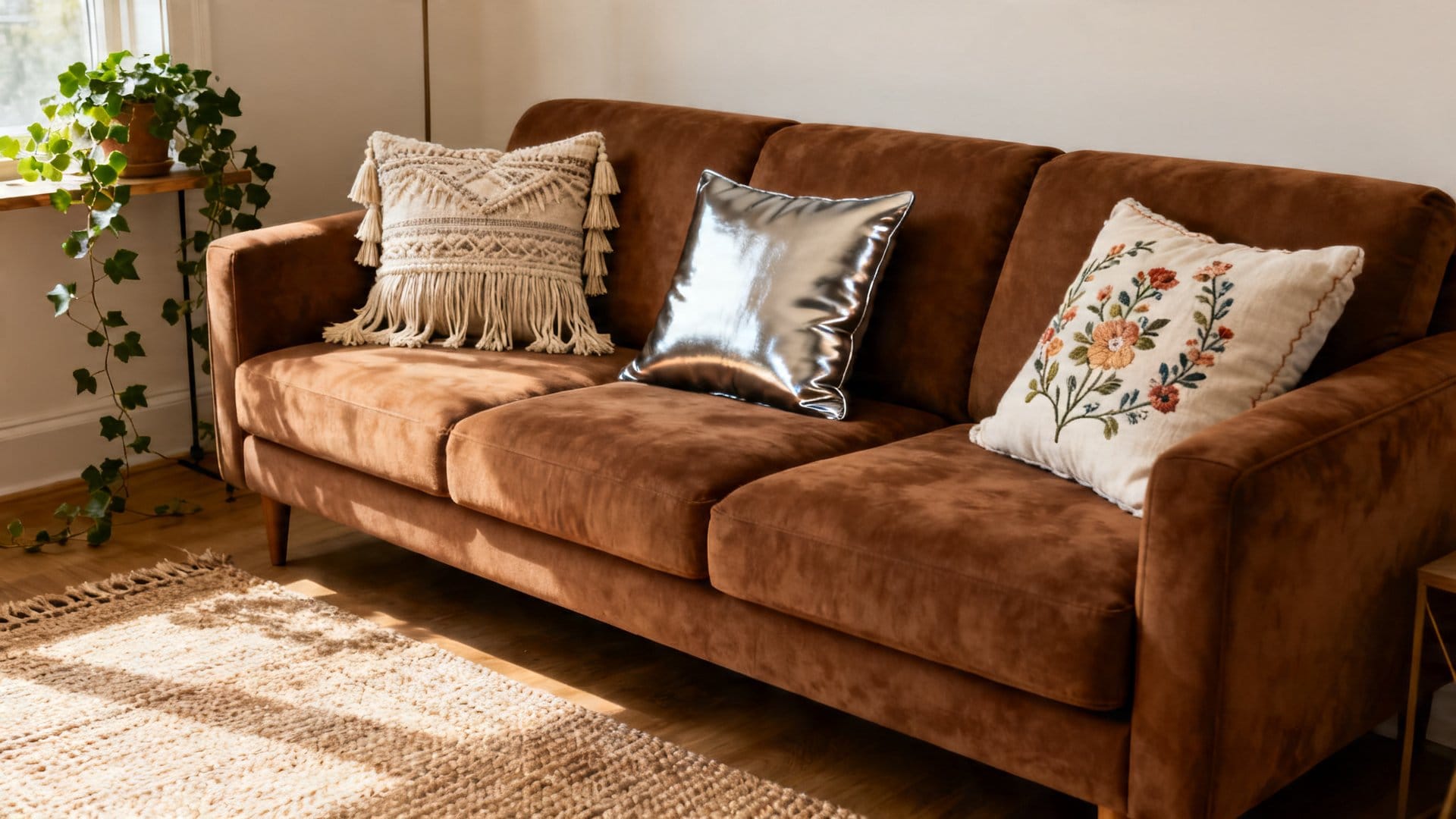 Style-Specific Pillow Ideas for Your Brown Couch