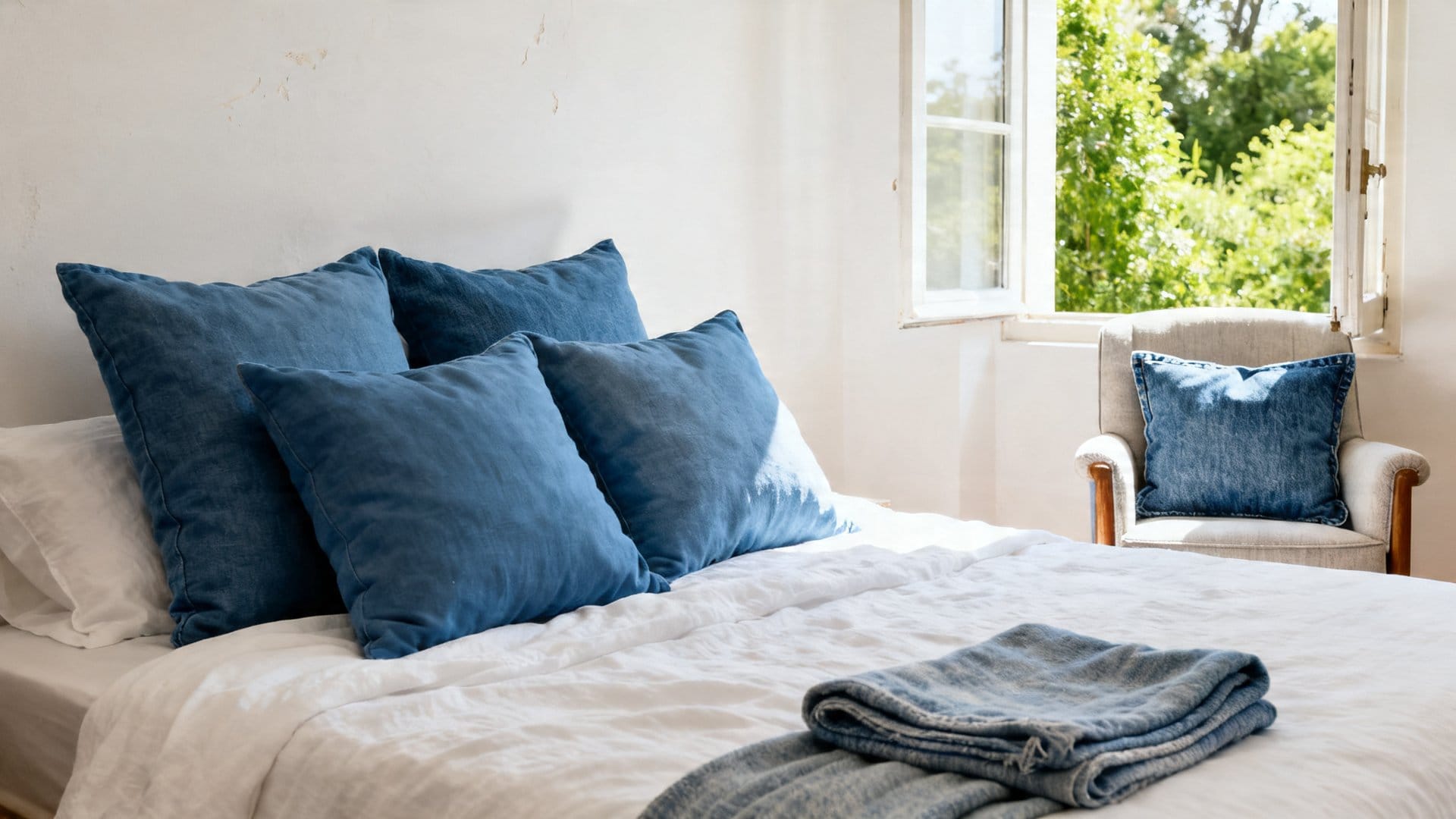Styling Blue Pillows by Room