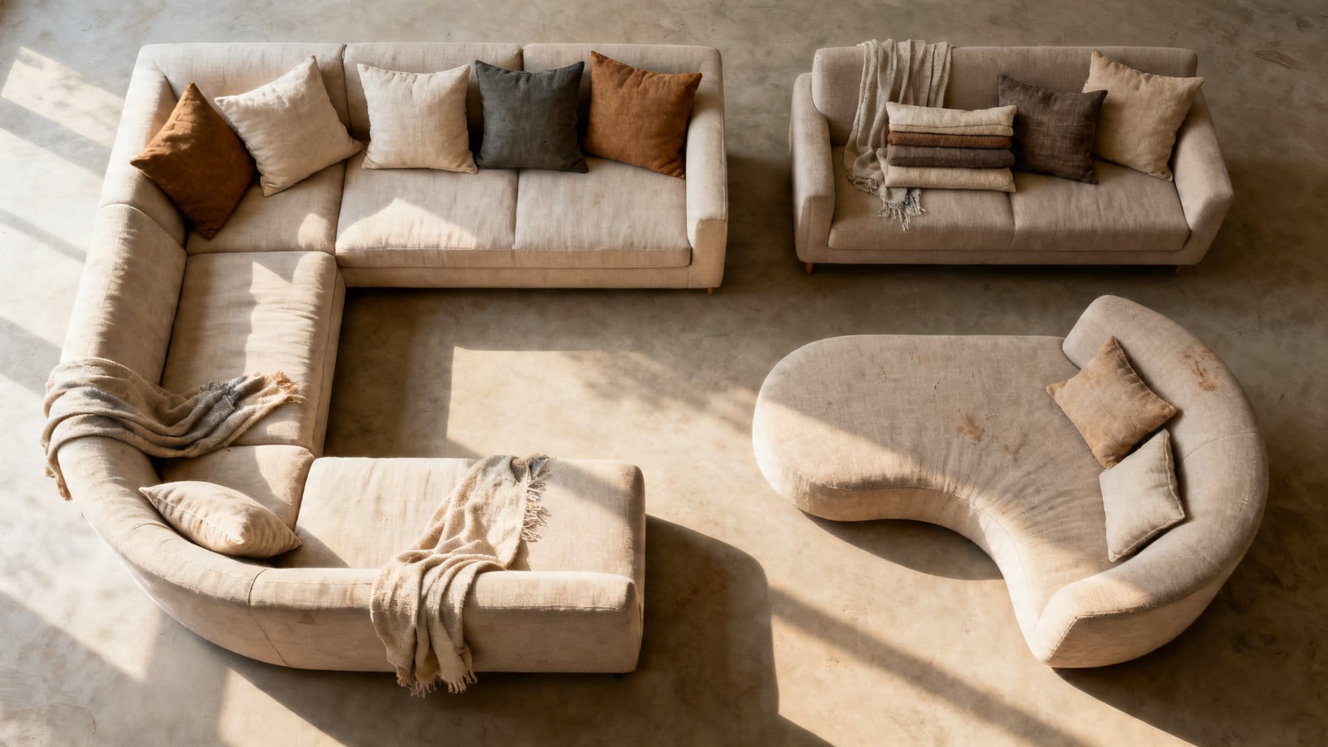 Styling Decorative Pillows on a Couch for Different Sofa Shapes