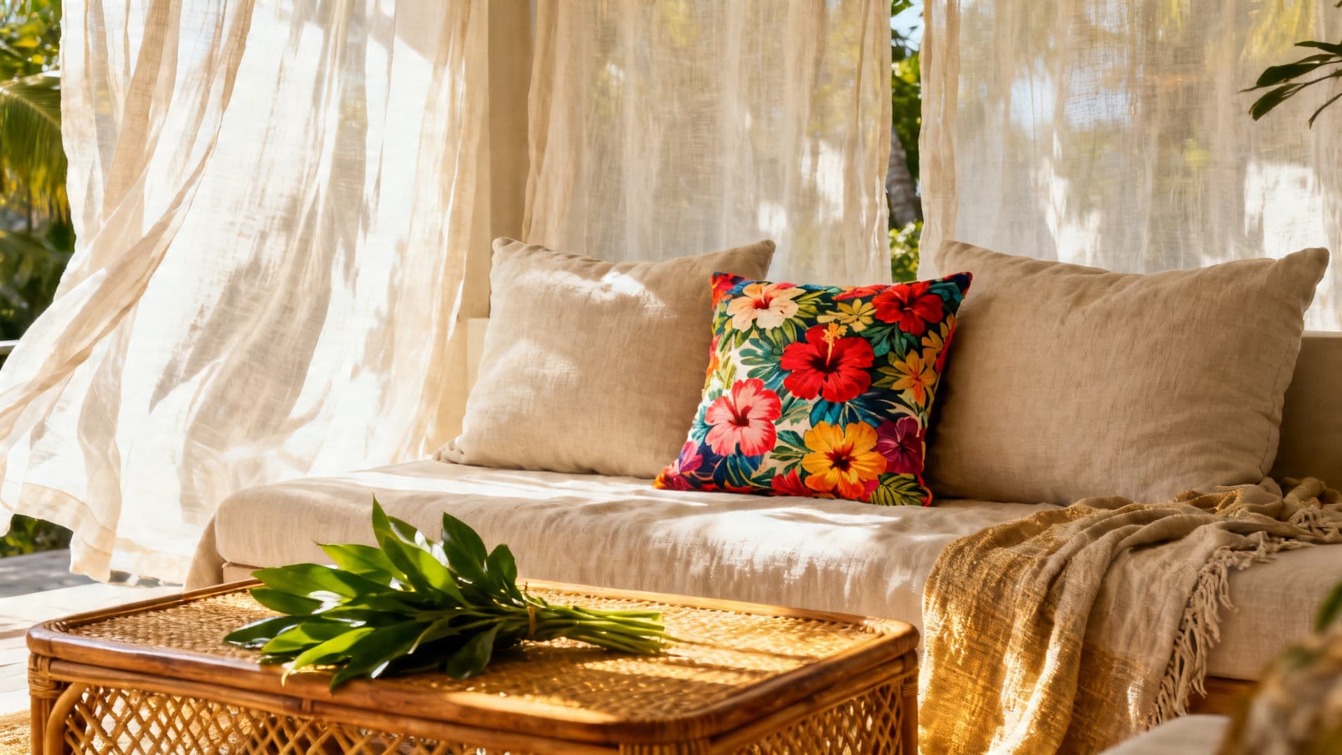 Styling Hawaiian Pillows on Your Sofa: A Practical Arrangement Guide