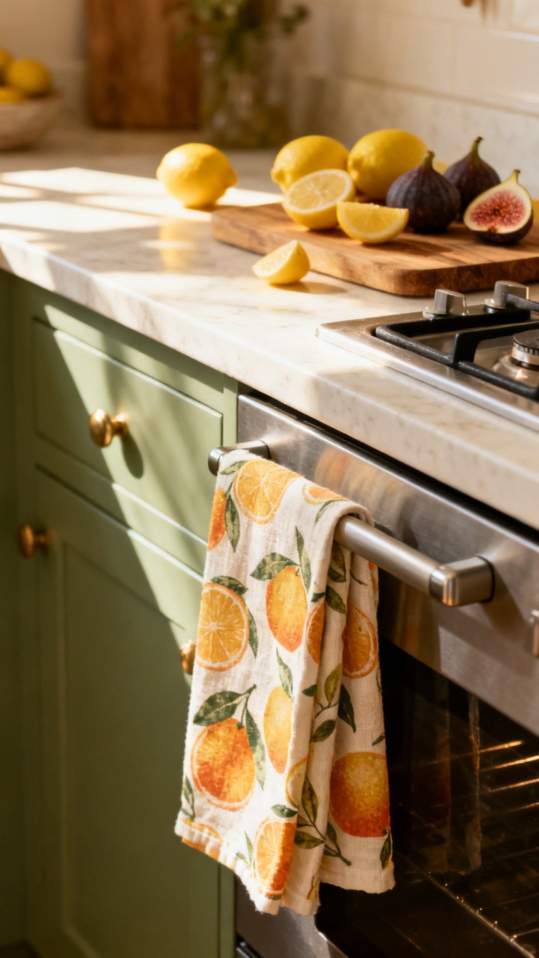 Swap Your Dish Towels for Citrus-Printed Linen