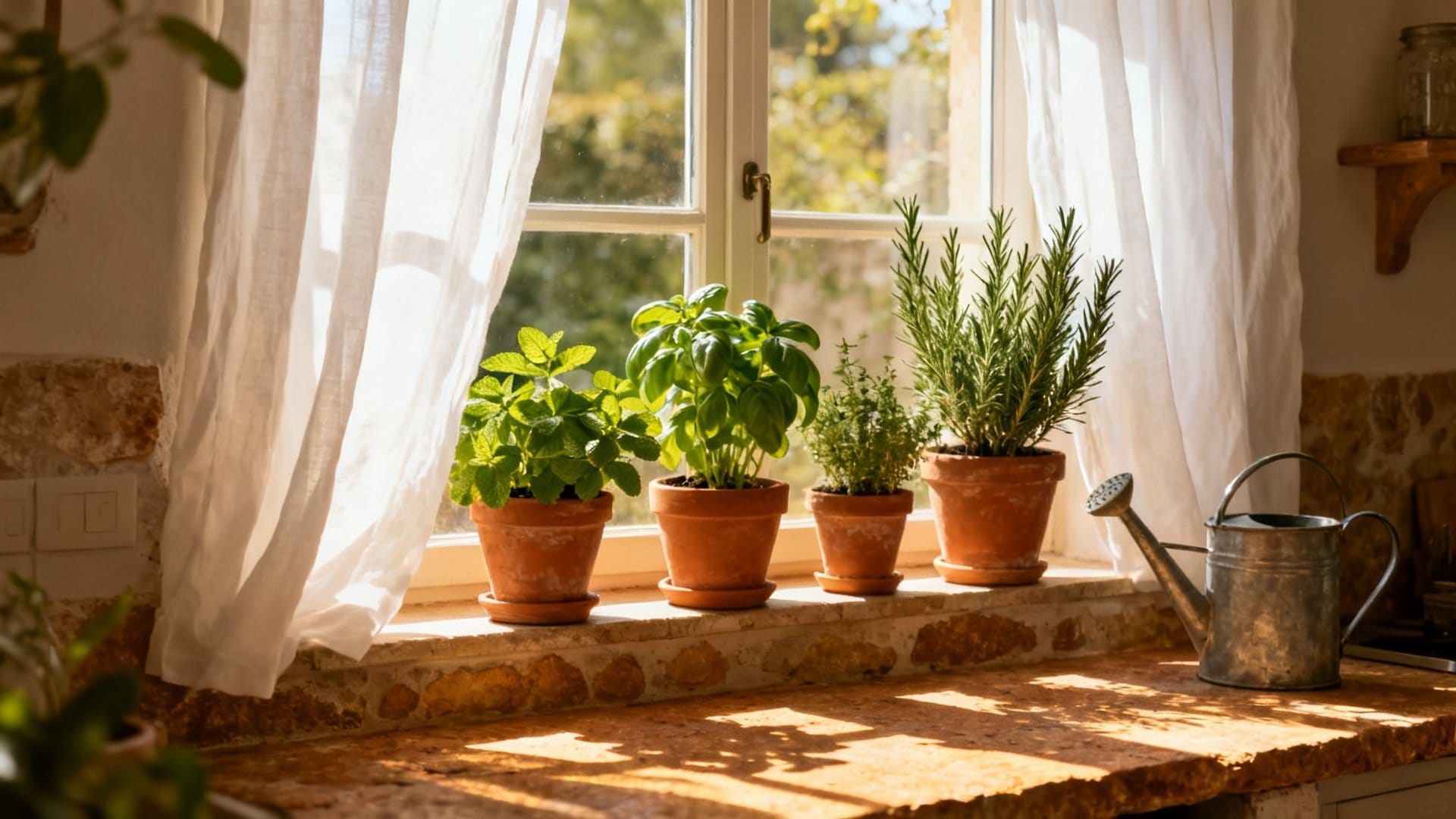 The Herb Garden Comes Inside