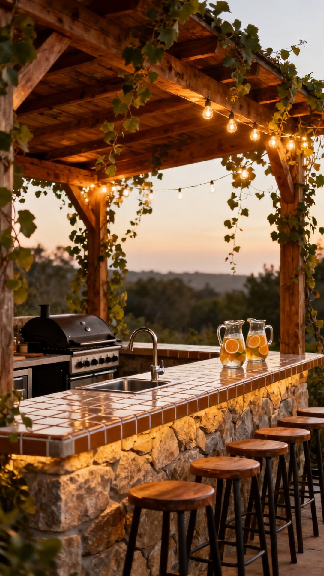 The Outdoor Bar and Kitchen Combo for Entertaining