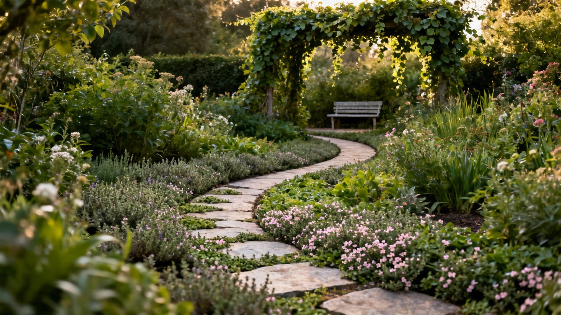 The Winding Path Garden for Small Spaces