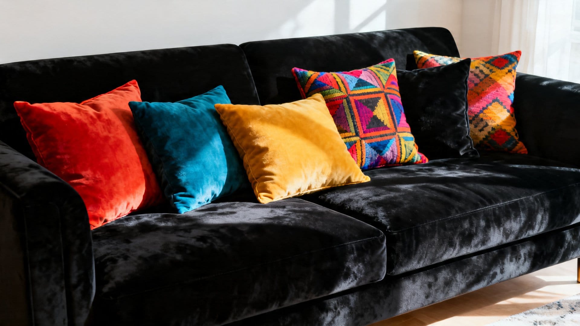 Bold Decorative Pillows for Your Black Couch: Best Pairings