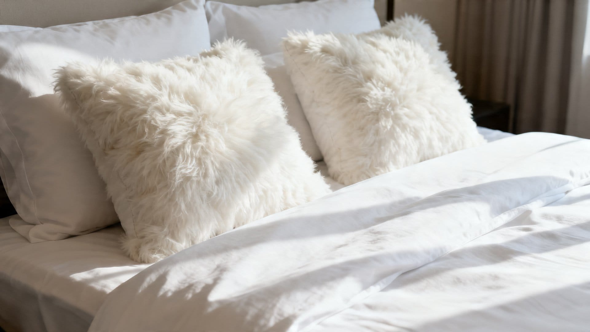 Decorative Pillows for White Bedding: Soft & Sophisticated