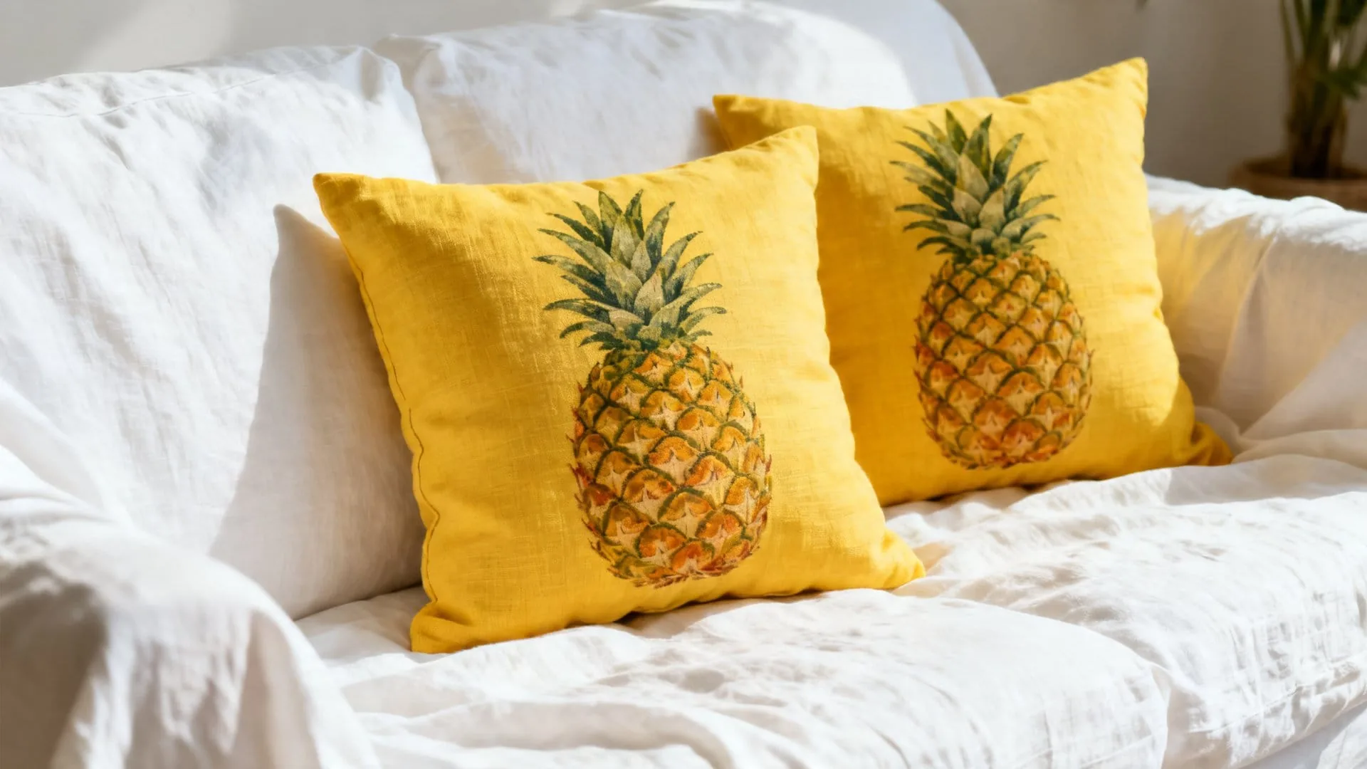 Pineapple Summer Pillows: Tropical Style for Your Home