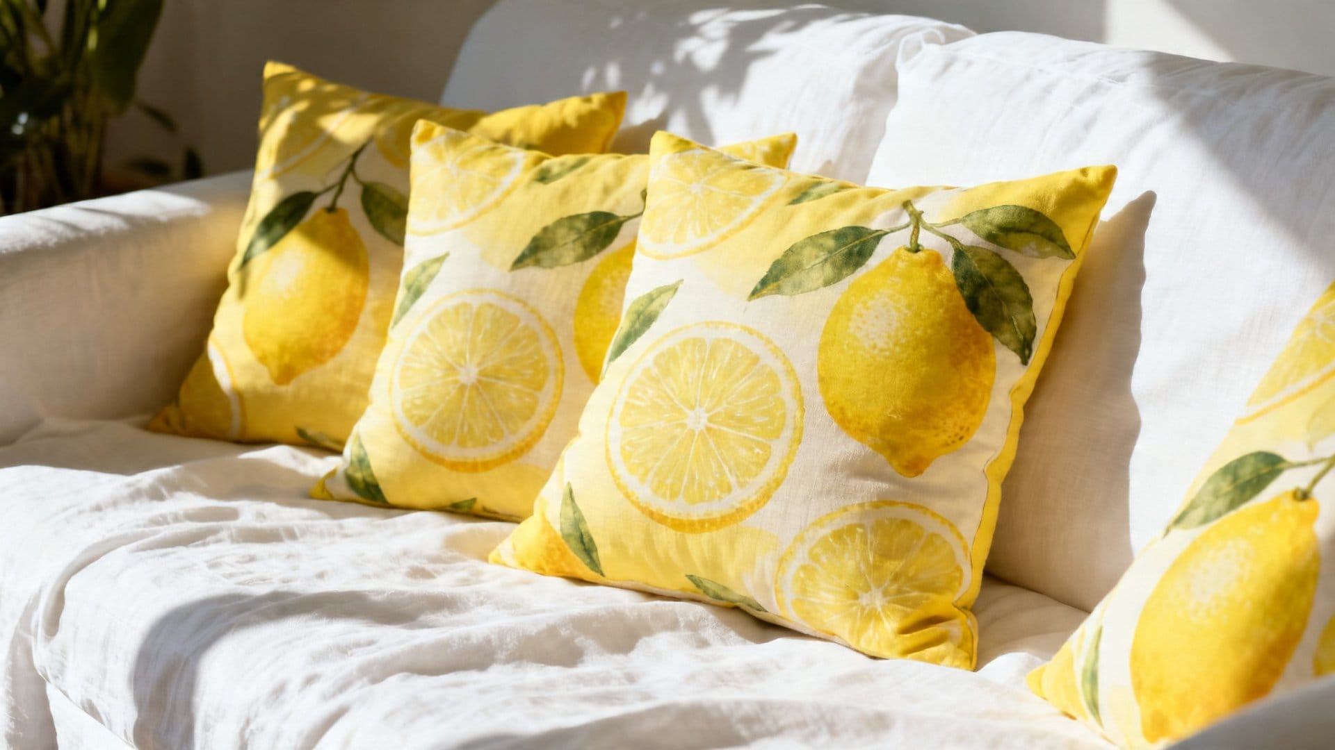 Summer Lemonade Throw Pillows for Fresh, Cheerful Dcor