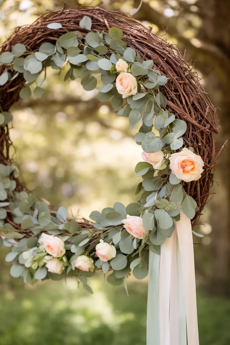 Hanging floral hoop variation 3