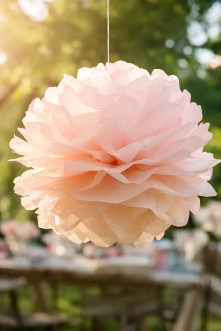 Paper pom-pom arrangement variation 5