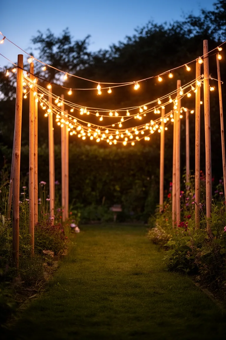 Fairy light canopy variation 1