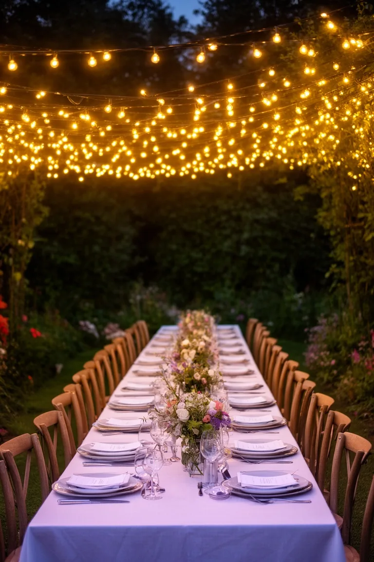Fairy light canopy variation 2