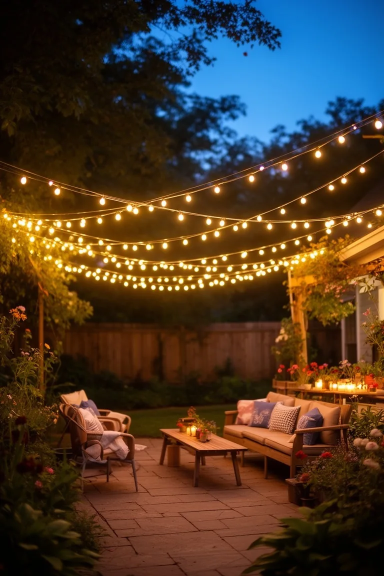 Fairy light canopy variation 3