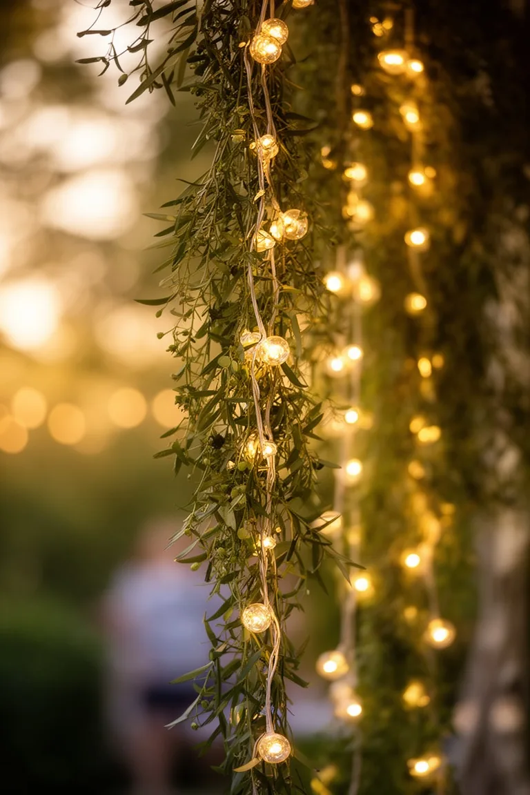 Fairy light canopy variation 4