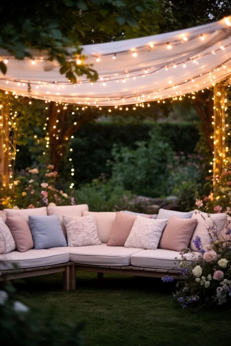 Fairy light canopy variation 5