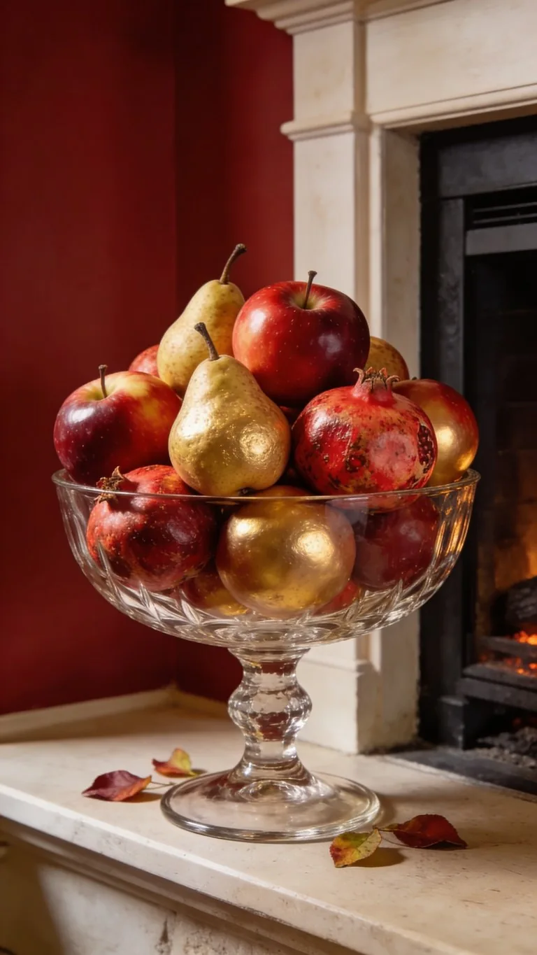 Thanksgiving mantel decor idea 8