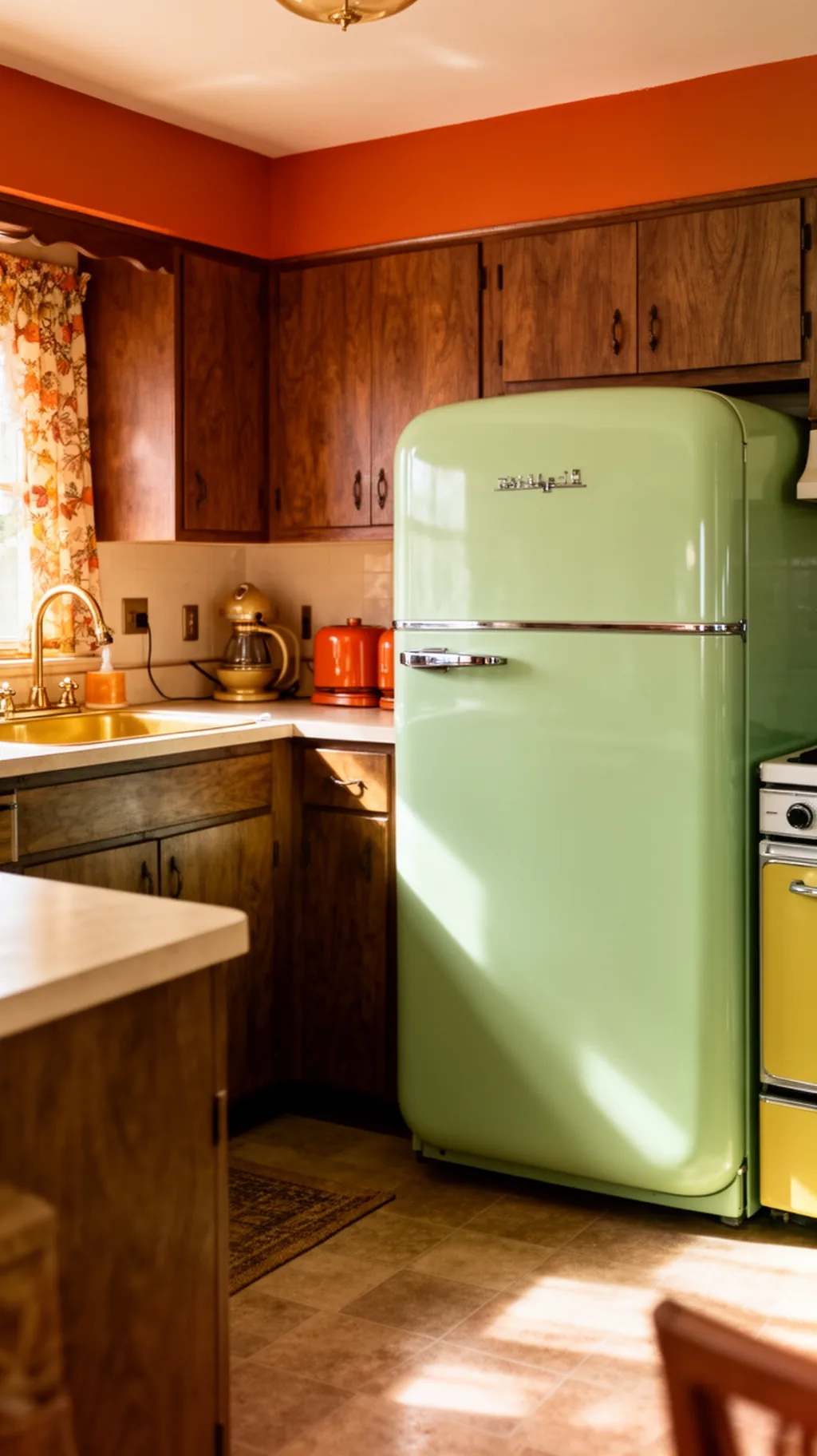 rounded retro refrigerator