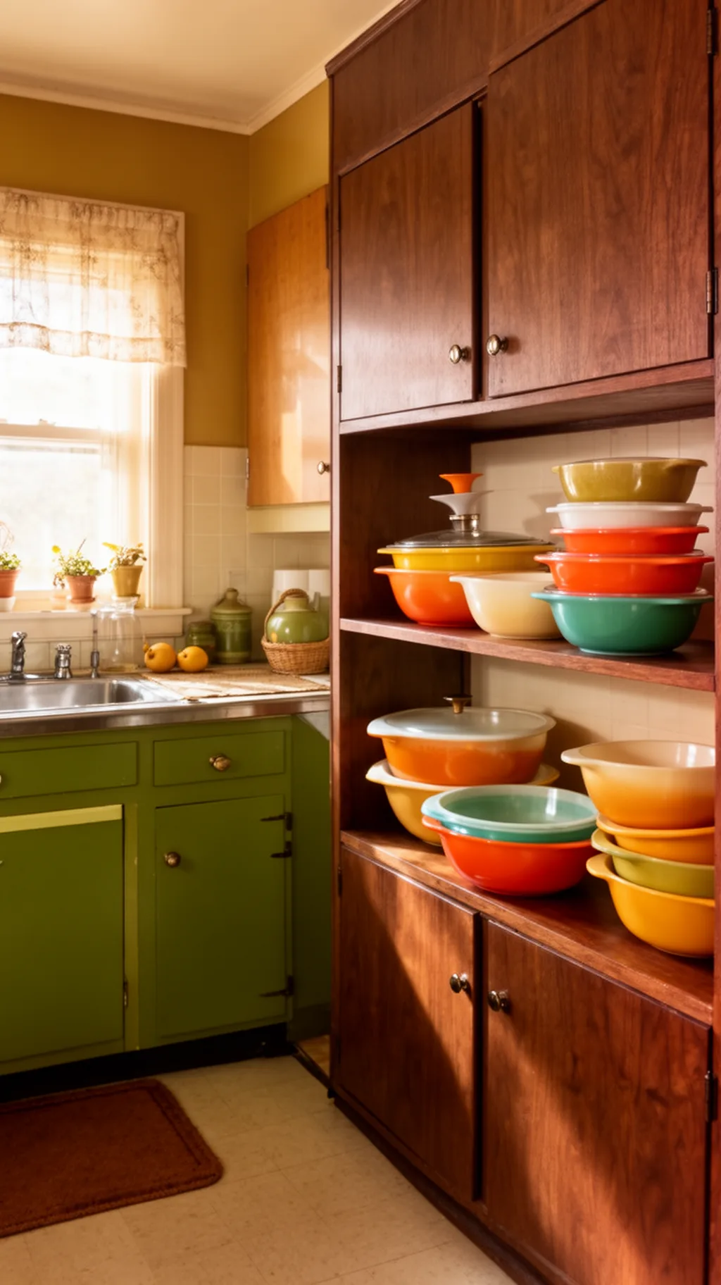 vintage Pyrex bowls