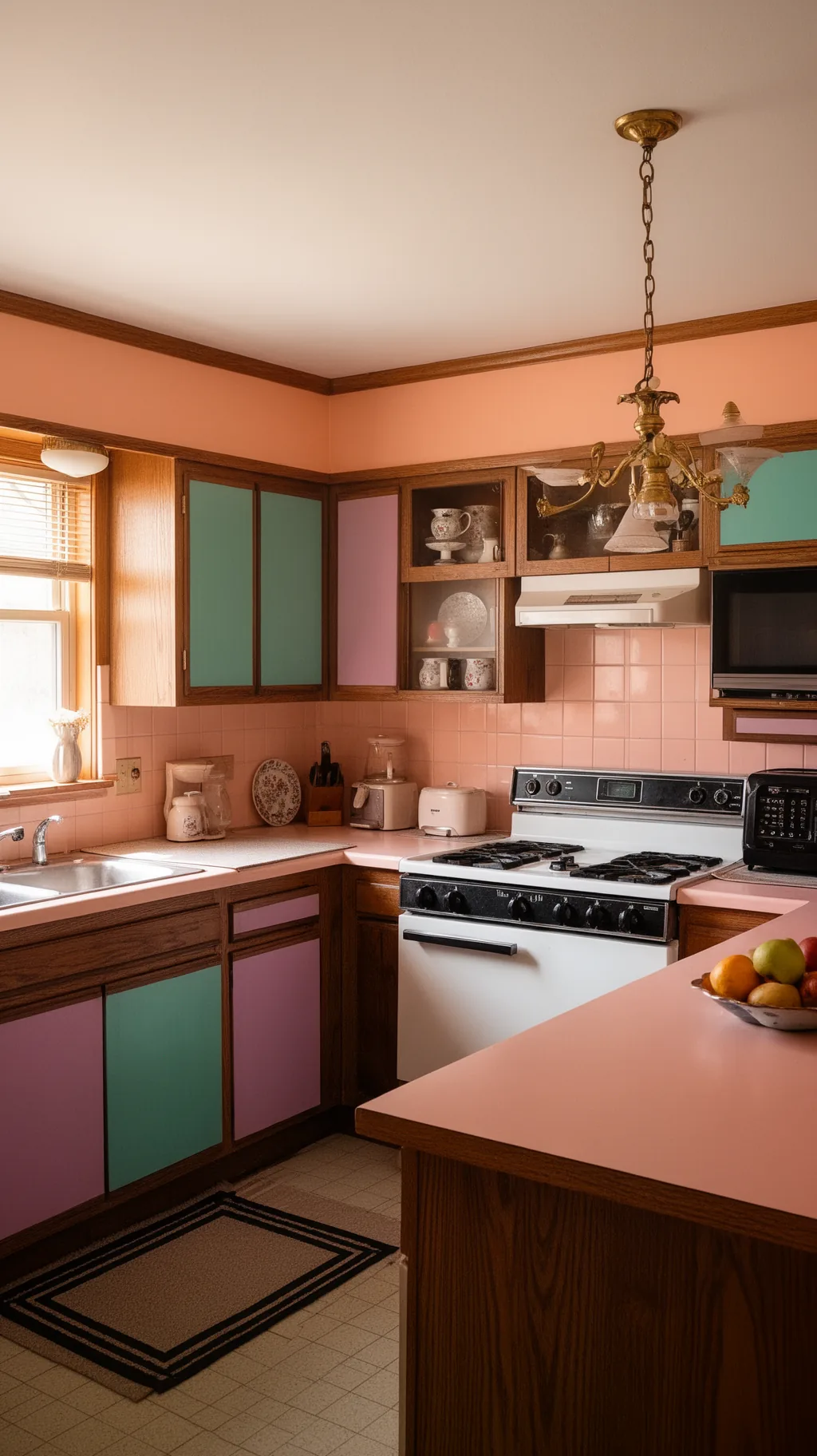 Peach pastel 80s color