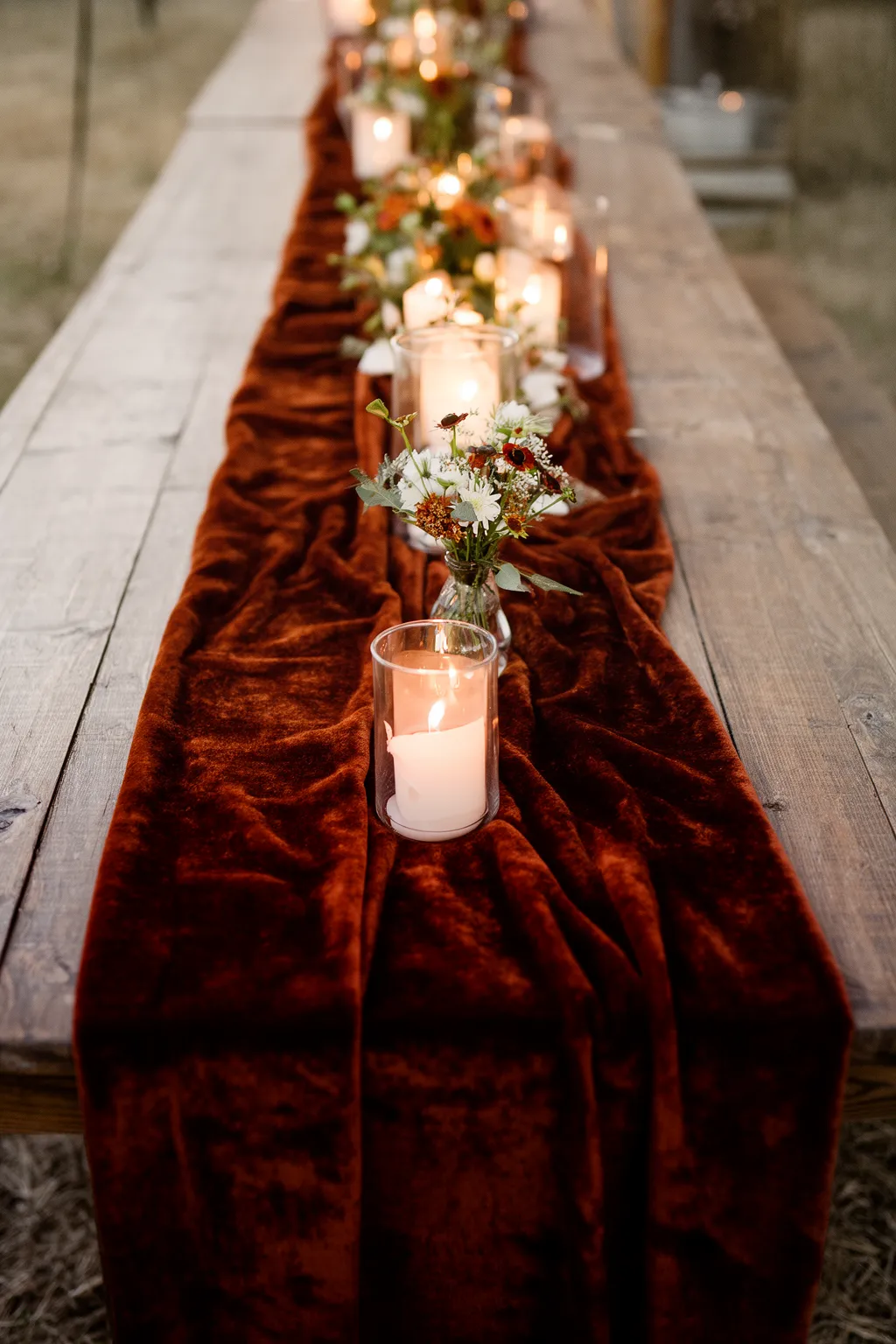 Statement table runner for fall wedding variation 1