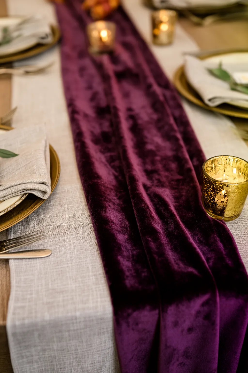 Statement table runner for fall wedding variation 4